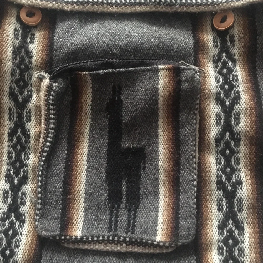 🌸 Crossbody purse / bag with alpaca design from Chile - Picture 2 of 3